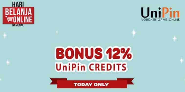 unipin promo bonus 12% unipin credits via atm manual