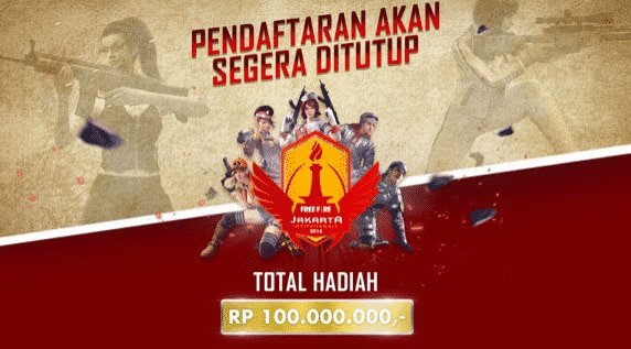 free fire indonesia jakarta invitationals 2018 pendaftaran segera ditutup