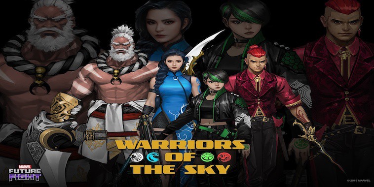 marvel future fight team hero original warriors of the sky